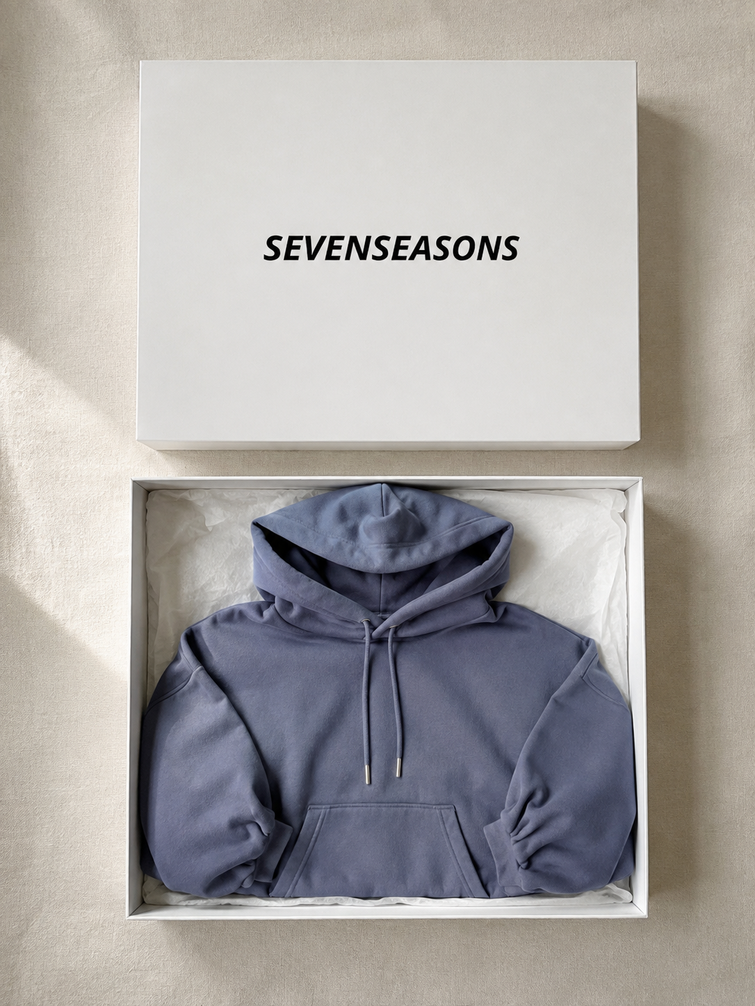 Balloon Sleeve Hoody - Blue