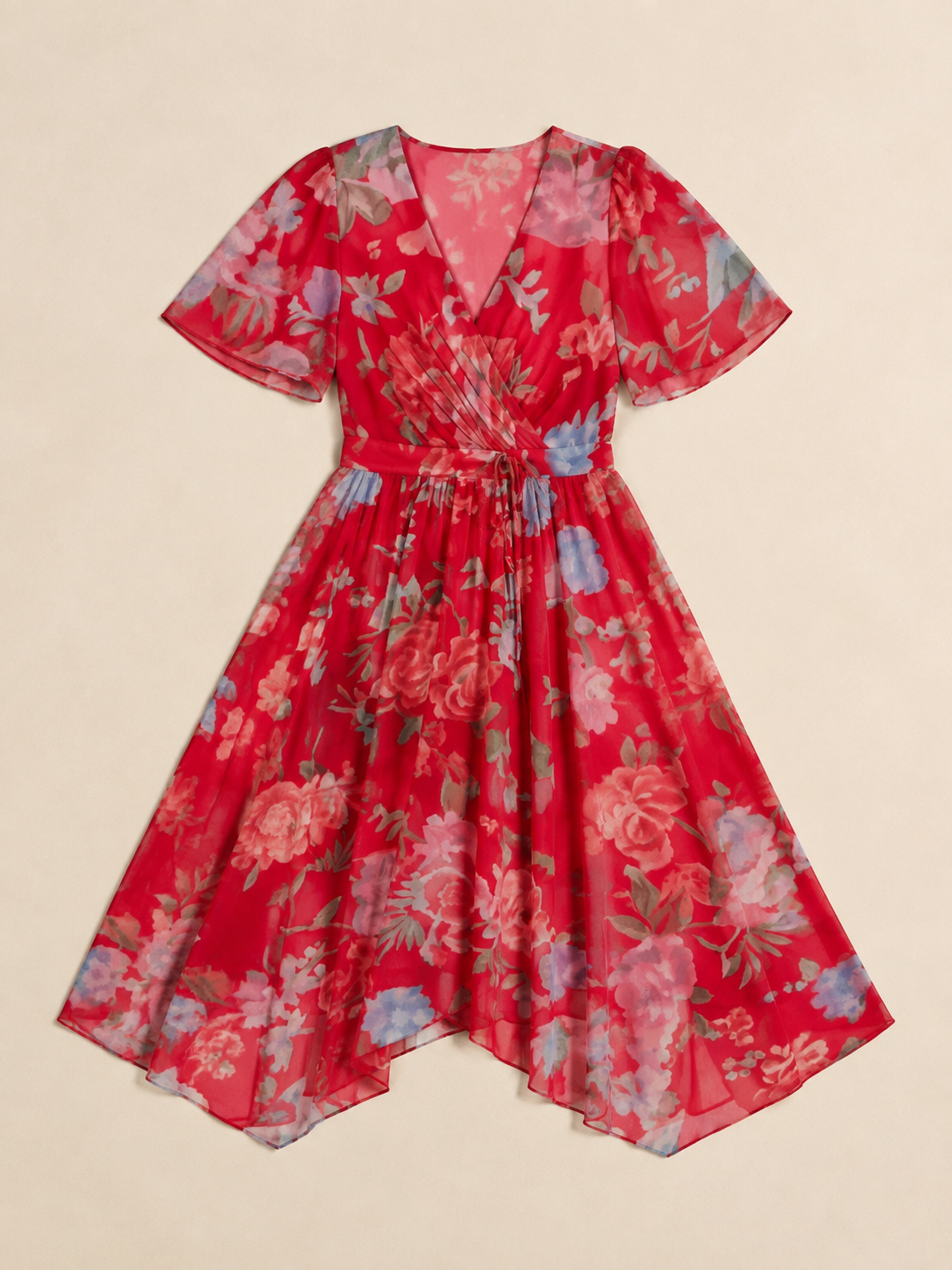 Zafrina | Abstract Pattern Midi Dress