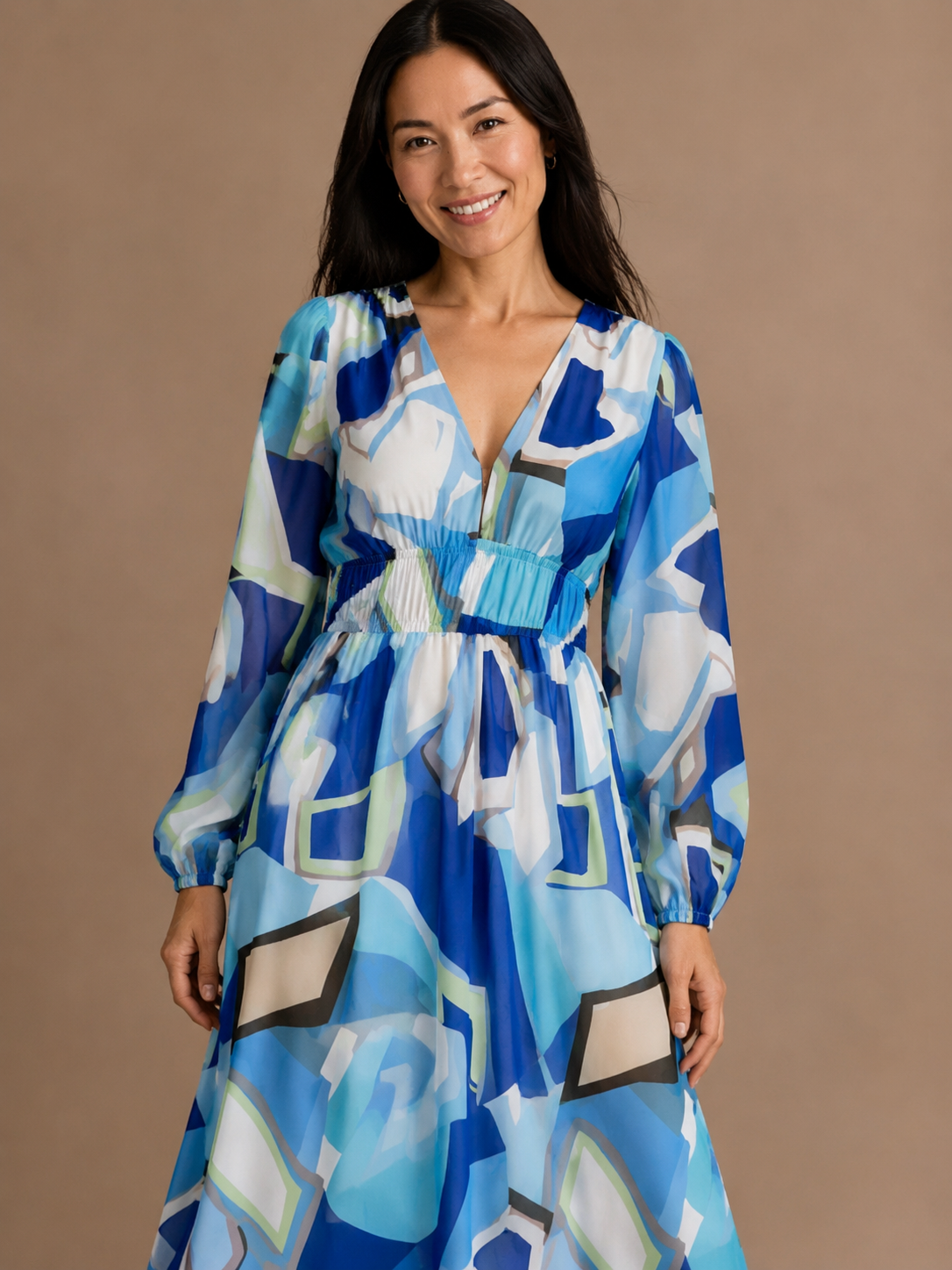 Althea | Long Sleeve Floral Maxi Dress