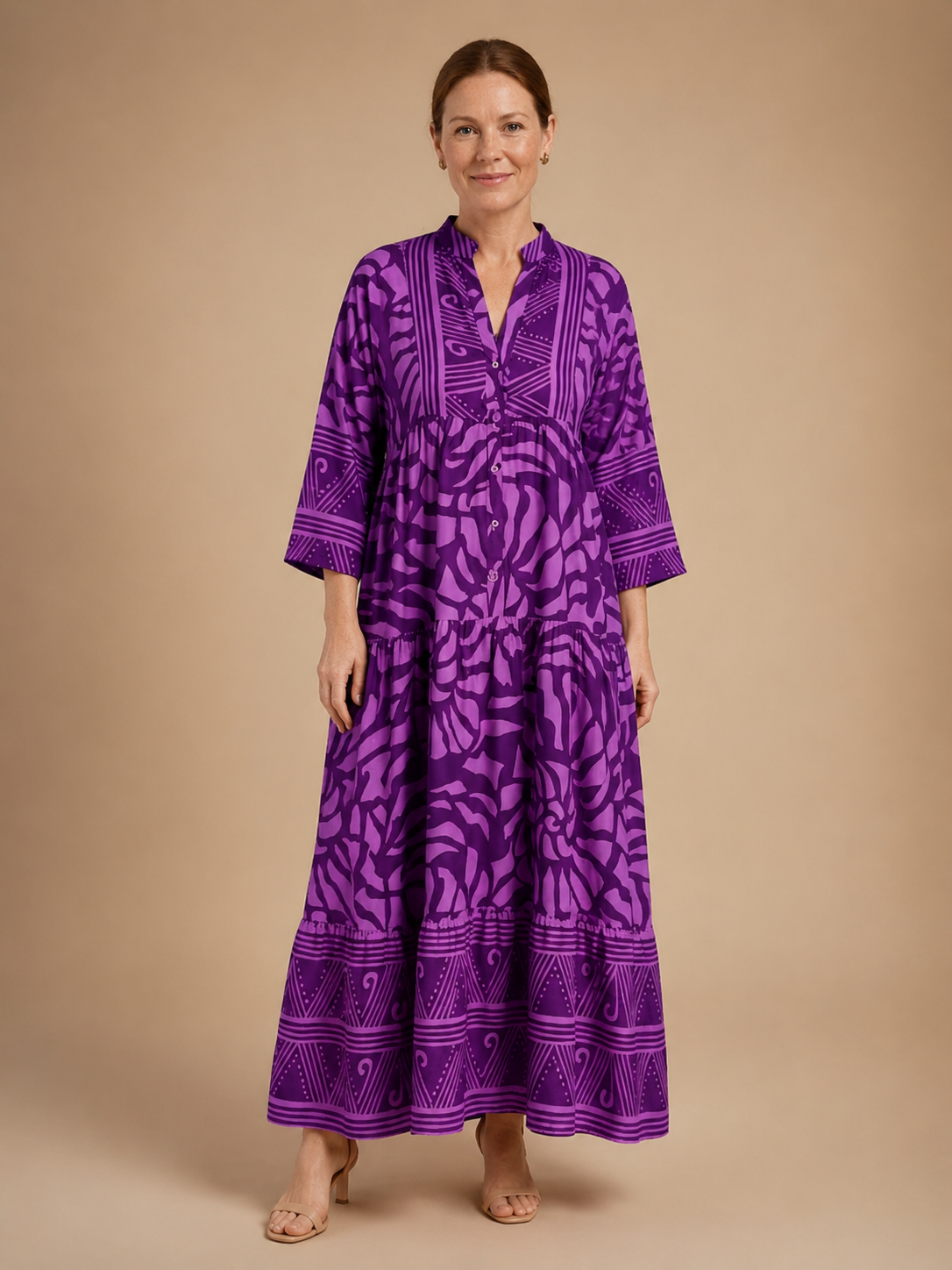 Marielle | Button Front Midi Dress