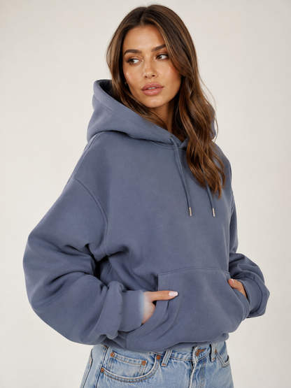 Balloon Sleeve Hoody - Blue