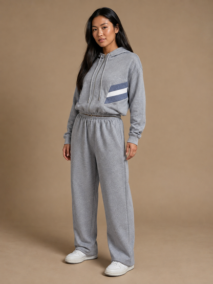 Barrel Leg Relaxed Joggers - Grey