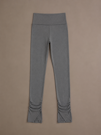JOLIE Split Hem Leggings - Grey