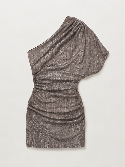 Vivi Sequin Dress - Mink Snake