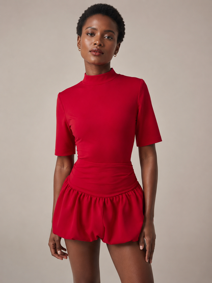 BELLE Bubble Dress - Red