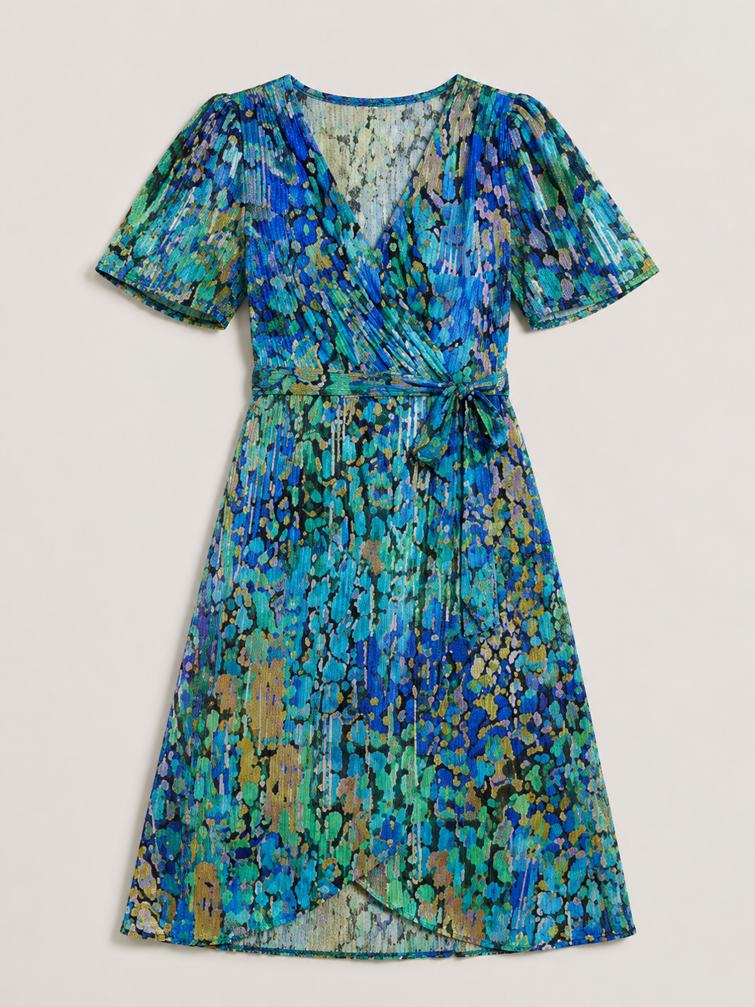 Zafrina | Abstract Pattern Midi Dress