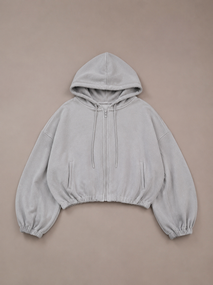 Balloon Sleeve Hoody - Grey