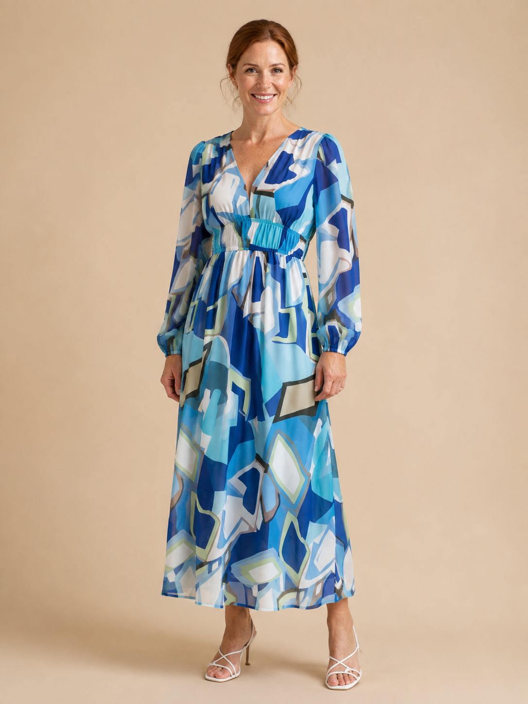 Althea | Long Sleeve Floral Maxi Dress