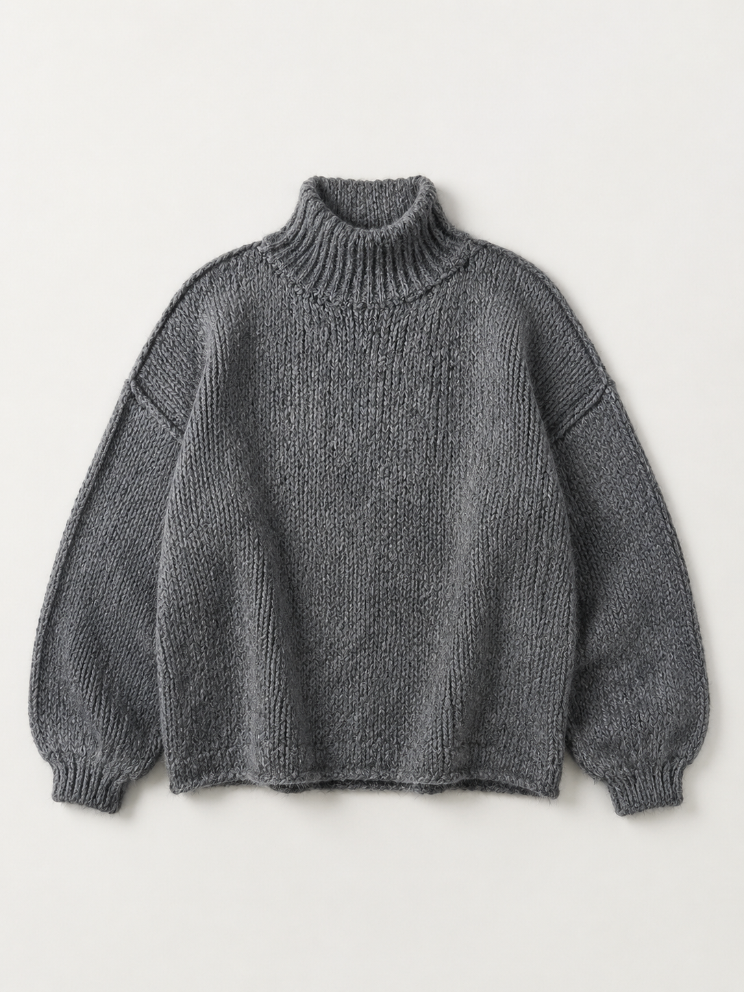 Oversized Knit Jumper - Dark Grey