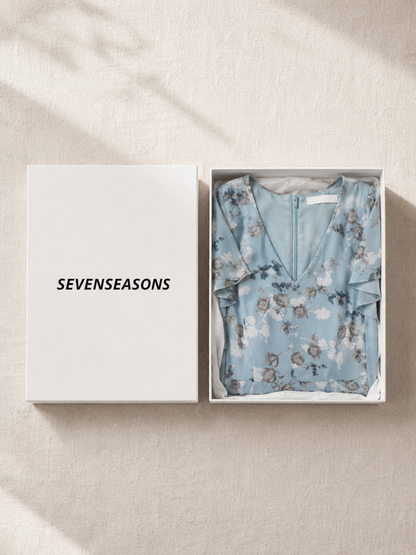Ismeria | Floral Chiffon Maxi Dress