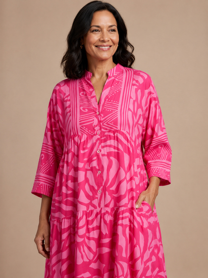 Marielle | Button Front Midi Dress