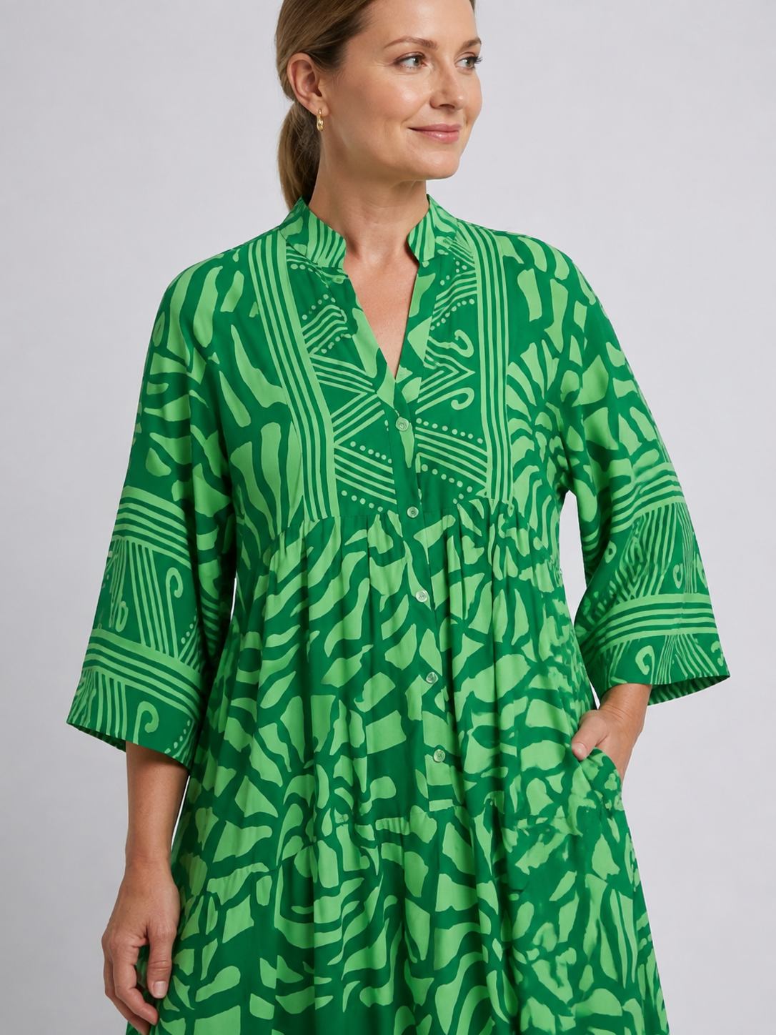 Marielle | Button Front Midi Dress