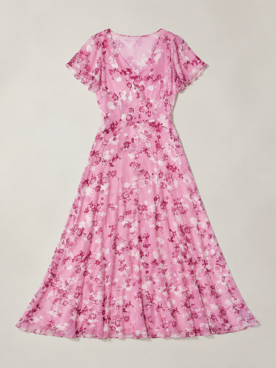 Ismeria | Floral Chiffon Maxi Dress