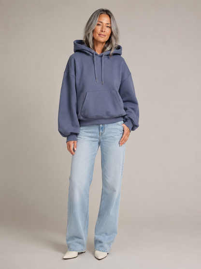 Balloon Sleeve Hoody - Blue