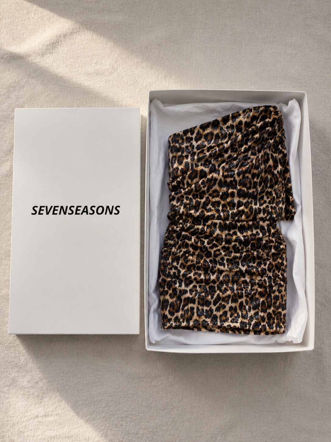Vivi Sequin Dress - Leopard
