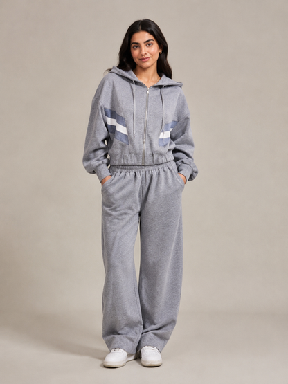 Barrel Leg Relaxed Joggers - Grey