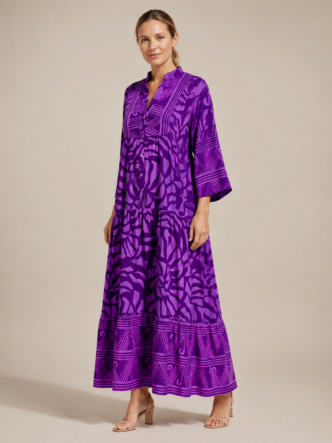 Marielle | Button Front Midi Dress