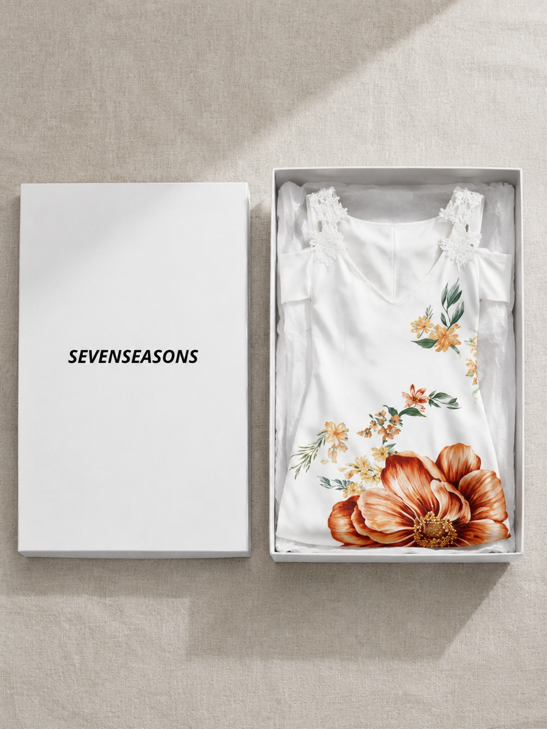 Camila | Floral Off-Shoulder A-Line Midi Dress