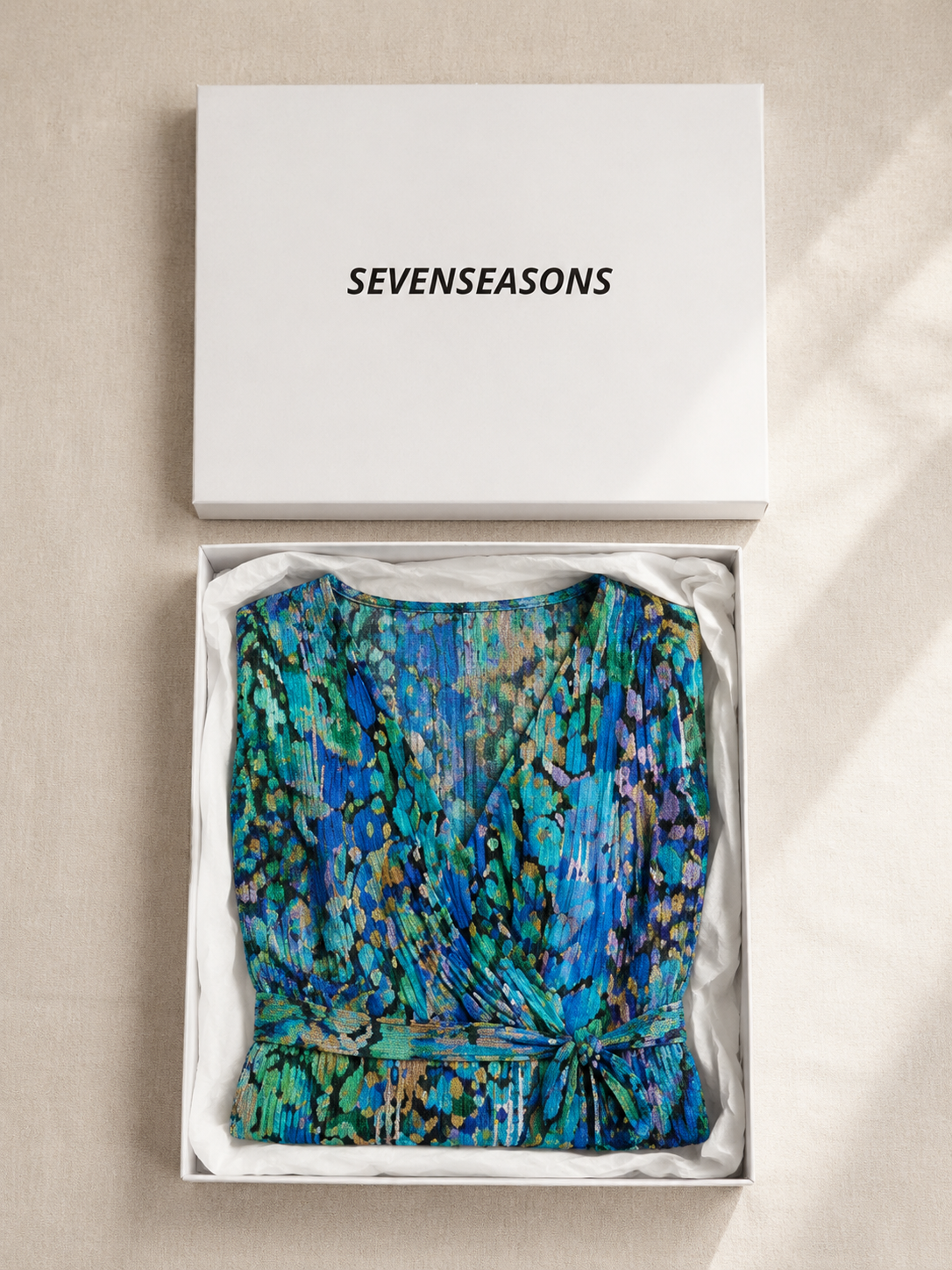 Zafrina | Abstract Pattern Midi Dress