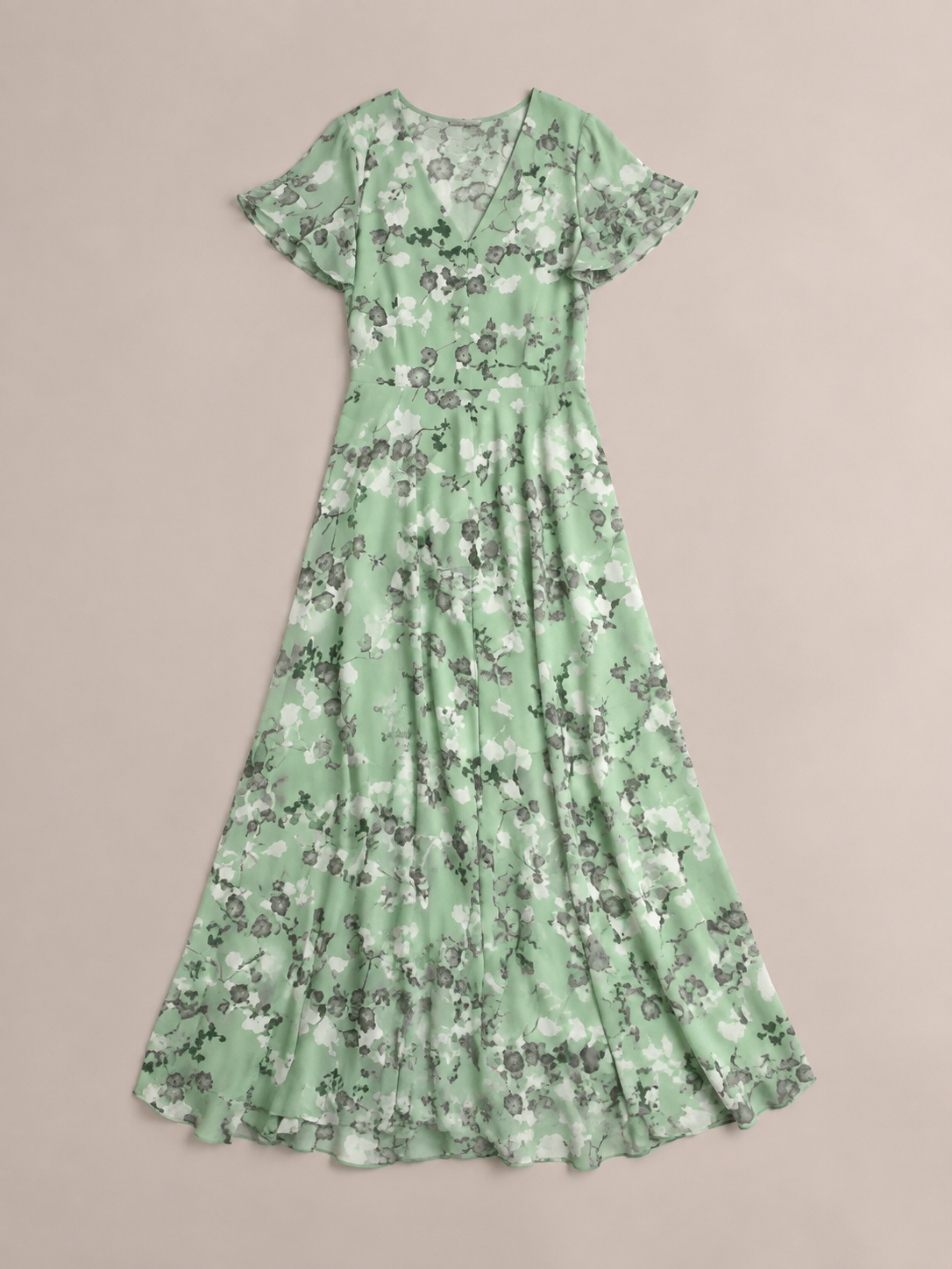 Ismeria | Floral Chiffon Maxi Dress