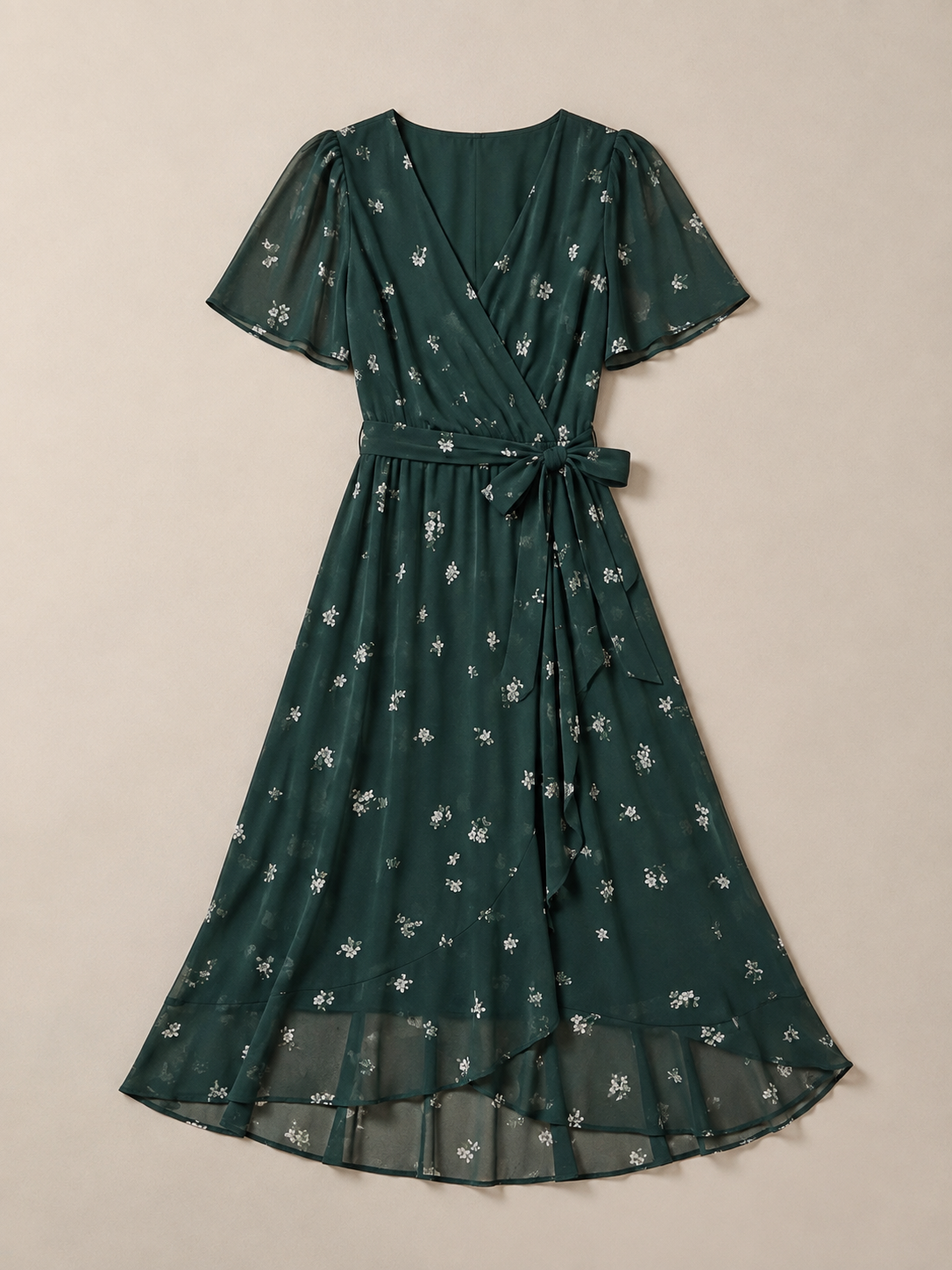 Zafrina | Abstract Pattern Midi Dress