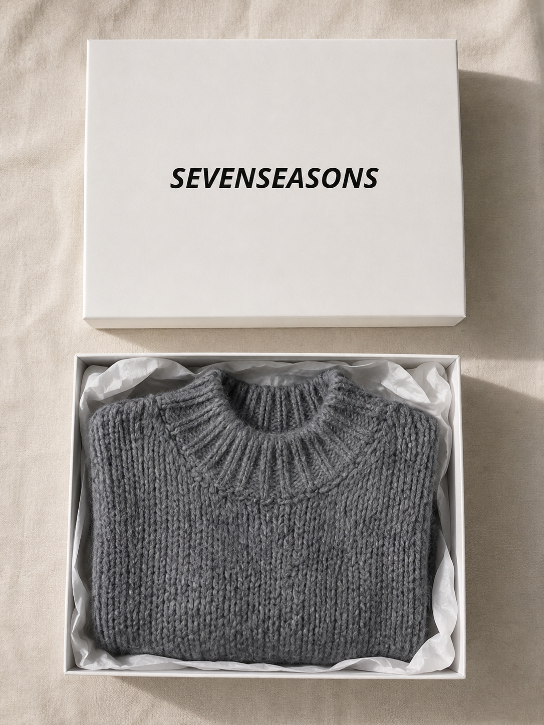 Oversized Knit Jumper - Dark Grey