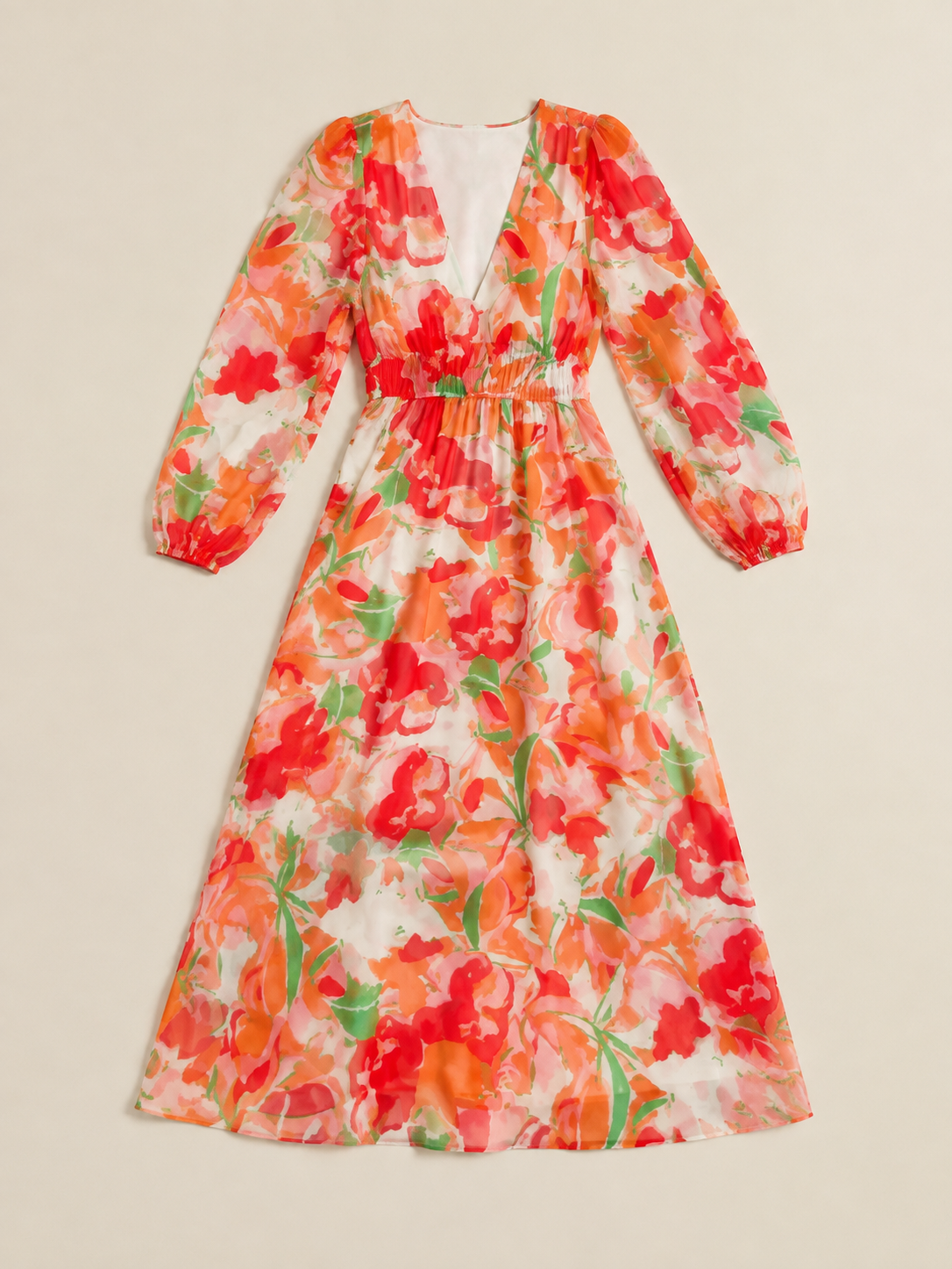 Althea | Long Sleeve Floral Maxi Dress