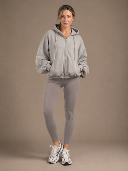 Balloon Sleeve Hoody - Grey