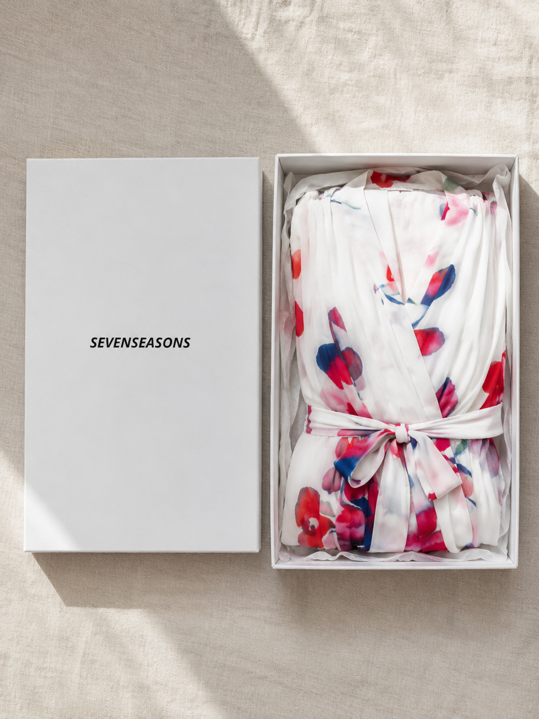 Lillian | Floral Long Sleeve Wrap Maxi Dress